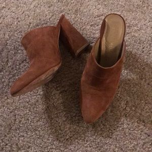 Stuart Weitzman Follow Up Suede Mules